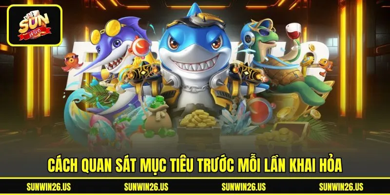Cách quan sát mục tiêu trước mỗi lần khai hỏa