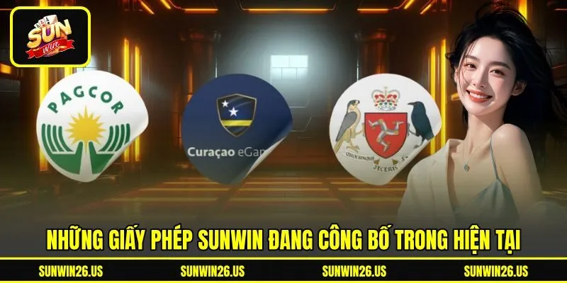 Những giấy phép Sunwin đang công bố trong hiện tại
